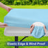 4 24" 48") homing Rectangle Table Cloth Cover, Waterproof Polyester Elastic Fitted Tablecloth, Fits for Foot Folding