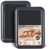 HONGBAKE 2 Pack Nonstick Quarter Sheet Pan for Baking, 13.8 x 9.8 Small Cookie Sheet with Wider Grips