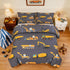 Set Set 3 Set Set 2 ZRNBAST Construction Kids Bedding for Boys Queen Size Trucks Dark Grey Comforter Teens Pieces