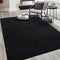 Keeko Soft Area Rugs for Bedroom Living Room, 2x3 Black Modern Low Pile Fluffy Small Rug Door Mat