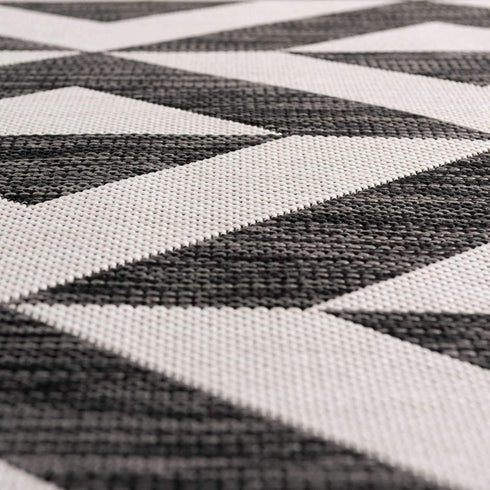 Unique Loom Napa Outdoor Collection Area Rug, Charcoal Gray/Ivory, 2' x 3' 1' Rectangle