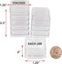 The Beadsmith Personality Case, 2 Clear Square Stacker Jars for Storage of Small Items, Crafts, and Jewelry