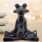 Bellaa 23101 Frog Statue - Meditation Lotus Pose Yoga Zen Buddha Outdoor Garden Decor, 6 Inch