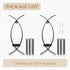 Set 2 Candle Sconces Decorative Wall Art of Black - Hurricane Candle Wall Sconce Decor Iron Two Candle Holders Modern