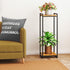 2-Tier 34" Plant Stand Indoor, Tall Modern Plant Shelf Corner Flower Pot Holder Organizer for Living Room Balcony