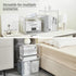 Cube Storage Organizer, Acrylic Book Case Display Box, Stackable Clear Plastic Book Storage Container, 1 Pack