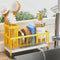 Cisily Sponge Holder for Kitchen Sink, Sink Caddy Organizer with High Brush