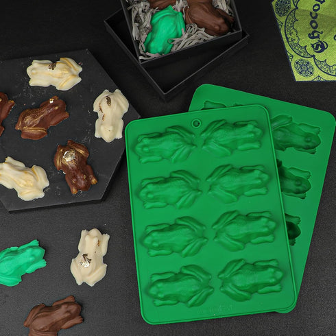 2 Pack Webake Chocolate Frog Candy Mold Silicone Molds For Passover Frog Jello, Keto Fat Bombs, Crayons, Gelatin, Cake