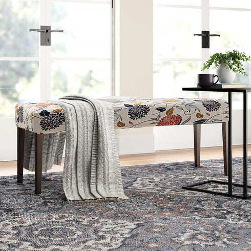 Fuloon Stretch Dining Bench Cover, Anti-Dust Removable Bench Slipcover Washable Seat Cushion Protector for Bedroom