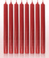 Hyoola 10 Inch Dinner Candles - 12 Pack - Red Tall Unscented Rustic Long Burning Candle Sticks