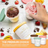 16oz (2-Pack) 1 Frozen Stock Your Home Ice Cream Containers with Airtight Silicone Lids Reusable Pint Ice Cream