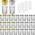 SPANLA Mason Jars 8 oz, 24 Pack Canning Jars 8 oz Half