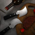 Hanaive 2 Pcs One Handed Rocker Knife for Disabled, Curved Steak Knife, Easy Hold Utensil for Limited Strength