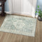 LIVEBOX Washable Rug 2x3 - Indoor Entryway Boho Low-Pile Small Rug, Non-Slip Indoor Outdoor Rugs, Sage Green
