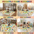 3x5, Dinosaur Area Rug with ABC Alphabet, Kids Rugs for Playroom Non Slip Educational Play Mat for Bedroom Nursery