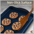 Set Sets 450 Set 6 BAKKEN Kitchen Baking Pan - Nonstick Coating, Carbon Steel Bakeware with Blue Silicone Handles