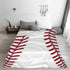 Pindola Cute Baseball Texture Throw Blanket, Warm Lightweight Cozy Home Decoration 50"x40" for Child
