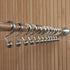 Luxury S Shower Curtain Hooks, 12-Pack, Hotel Quality Silver Chrome Finish, Non-Slip Ball End