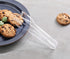 High Heat Plastic Straight Edge Utility Tong, 6", Clear, Set of 12, New Star Foodservice 35582