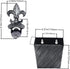 Fleur De Lis Beer Cap Opener - Wall Mounted Bottle Opener with Cap Catcher Drainage, Antique Silver