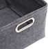 Felt Cat Toy Basket,Foldable Pet Toy Storage Bins with Handles, Pet Stuff Organizer for Indoor Cat,Kitten Toy Storage