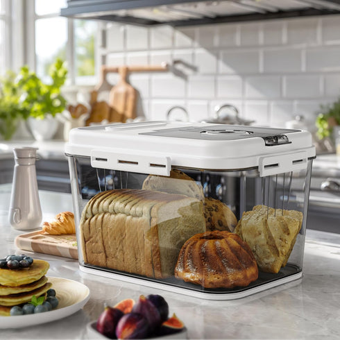 Countertop, 10L Olimingse Bread Box For Kitchen Airtight Bread Storage Container, Bread Keeper For Homemade Bread