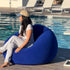 45x45x28 Inflatable Beanless Bean Bag Chair Lounge Sofa - Blue