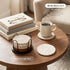 Set 8 4 Inch Lazebox Coasters of for Drinks, Large Coasters for Coffee Table, Tabletop Protection for Hot & Cold