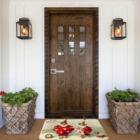 Welcome Mats for Front Door Outdoor Entry, Mandala Non-Slip Doormat, Indoor Door Mats, 17x30 Inch