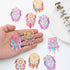 16pcs Multicolor Dreamcatcher Charms - Hollow Filigree Pendants for Earrings Jewelry Bookmark Accessories