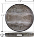 13" MAONAME Round Decorative Tray, Plastic Tray with Handles, Coffee Table Trays, Serving Trays for Ottoman, Bathroom