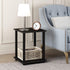 Set 2, 2-Tier Furinno SIMPLISTIC Side Table of Square Modern End Table, Nightstand, Night Stand, Bedside Table