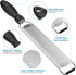 Premium Lemon Zester Grater with Handle, Ultra Sharp Stainless Steel Blade for Cheese, Citrus, and Garlic