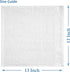 12 Pack 13x13 inches 100% Set Casa Platino White Washcloths - - Cotton - Premium Quality Wash Cloths for Bathroom