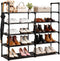Gmrithaf Shoe Rack - 5 Tier Shoe Organizer Storage Rack with Metal Tubes,