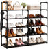 Gmrithaf Shoe Rack - 5 Tier Shoe Organizer Storage Rack with Metal Tubes,