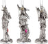 Design Toscano 3 Dragons of The Amesbury Holiday Gemstone Ornament Set, Silver, Christmas
