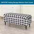 Bands,S,04 CRFATOP Printed Rectangle Ottoman Stool Cover Stretch Folding Storage Footstool Bench Slipcovers Upholstered