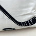 Embroidered Hockey Throw Pillow Cover, 18 inch Square Decorative Canvas Pillow Cover for Ice Hockey Room Decor (Cover