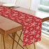 Winter Snowflake Red Table Runner, 70 Inches Christmas Snowflakes for Dining Table Kitchen Holiday Decor
