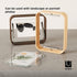 Umbra Bellwood Desk Frame, Rotating Floating Picture Frame, Horizontal or Vertical, 4x6in, Natural Finish