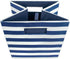 11x11x11, DII Polyester Cube Storage Collection Hard Sided Collapsible, Nautical Blue