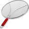 Splatter Guard for Frying Pan & Food Strainer, Universal Cookware 13", Stops Hot Oil Splash, RED Handle, Splatter