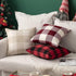 MIULEE Pack of 2 Farmhouse Buffalo Check Plaids Polyester Linen Soft Decorative Square Throw Pillow Covers - 18x18 Inch