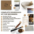 Set Sourdough Starter Kit for Beginners Complete Bread Baking with Banneton Basket, Jar, Lame & Tools Easy Homemade