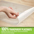 Set 2 17.5x12 CraftyCrocodile Clear Plastic Placemats of - Vinyl Table Protector for Dining, Kitchen, Office, Painting