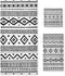 HATESAH Bath Towels Set Soft Highly Absorbent Black White Native American Tribal Aztec