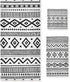 HATESAH Bath Towels Set Soft Highly Absorbent Black White Native American Tribal Aztec