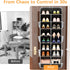 8 16 50lbs 16-24 Closet, Yecaye Tier Over the Door Shoe Organizer of Deep Compartments, Load Shoe Rack for Door