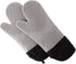 Silicone Oven Mitts – Extra Long Professional Quality Heat Resistant with Quilted Lining, 1 Pair Gray by Lavish Home
